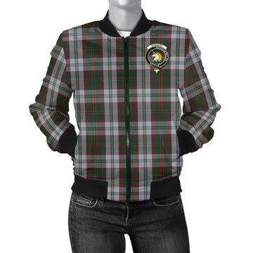 Stewart of Appin Dress Tartan Bomber Jacket with Family Crest