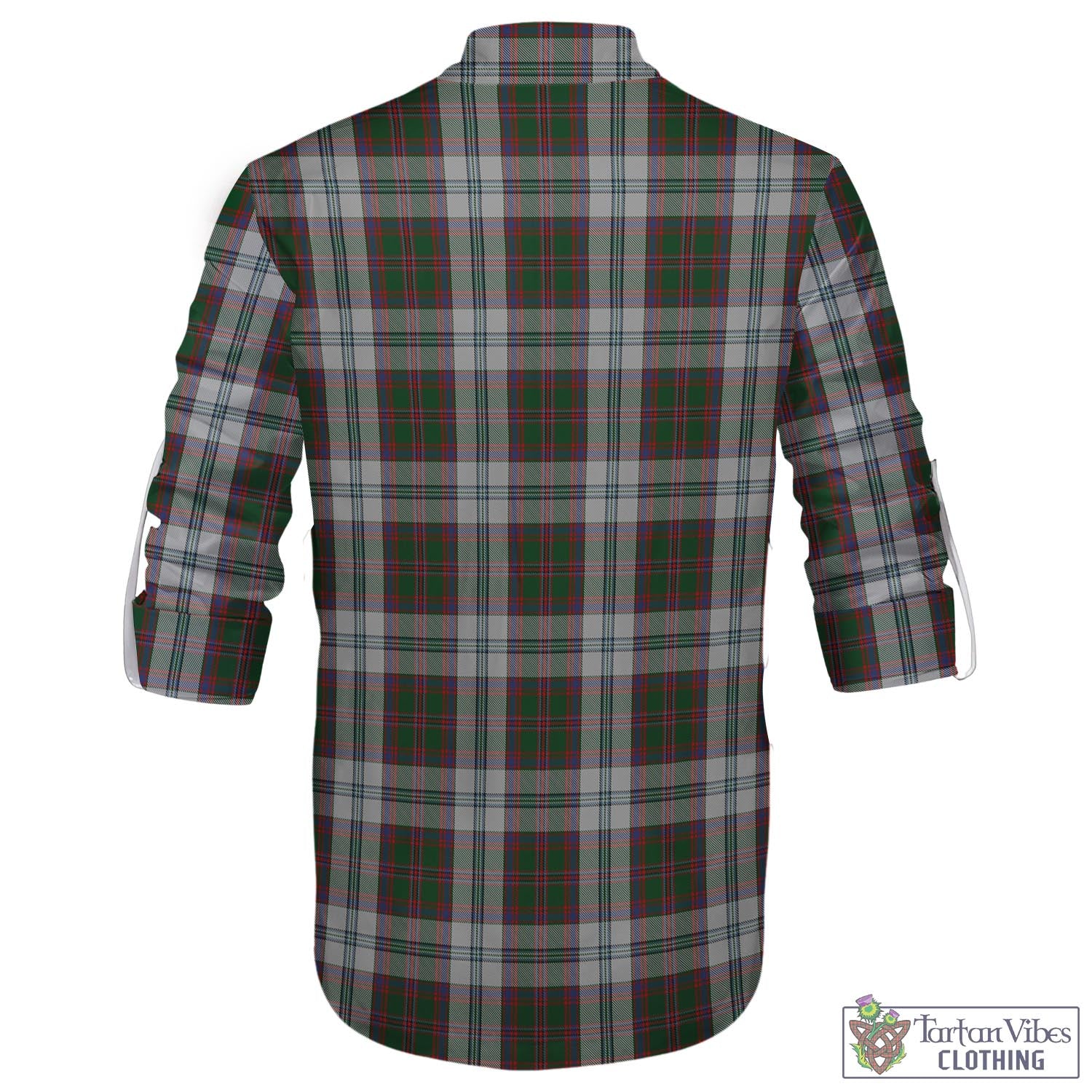 Tartan Vibes Clothing Stewart of Appin Dress Tartan Men's Scottish Traditional Jacobite Ghillie Kilt Shirt