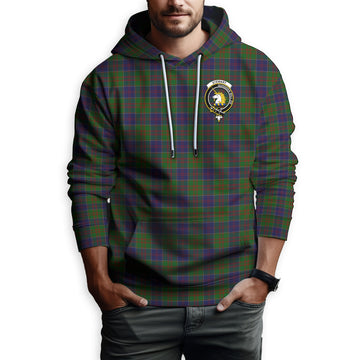 Stewart of Appin Hunting Tartan Hoodie with Family Crest
