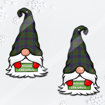 Stewart of Appin Hunting Gnome Christmas Ornament with His Tartan Christmas Hat