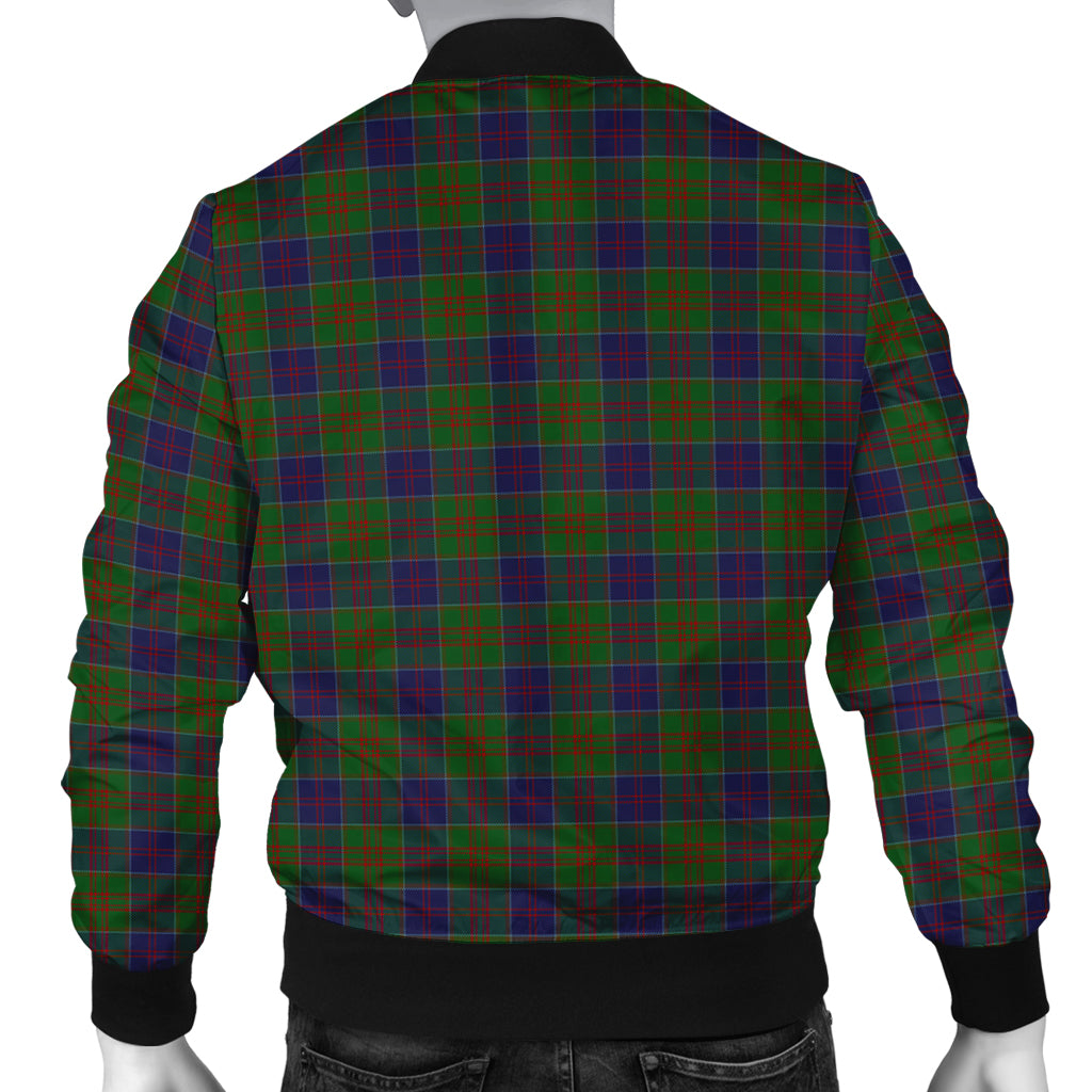 stewart-of-appin-hunting-tartan-bomber-jacket-with-family-crest