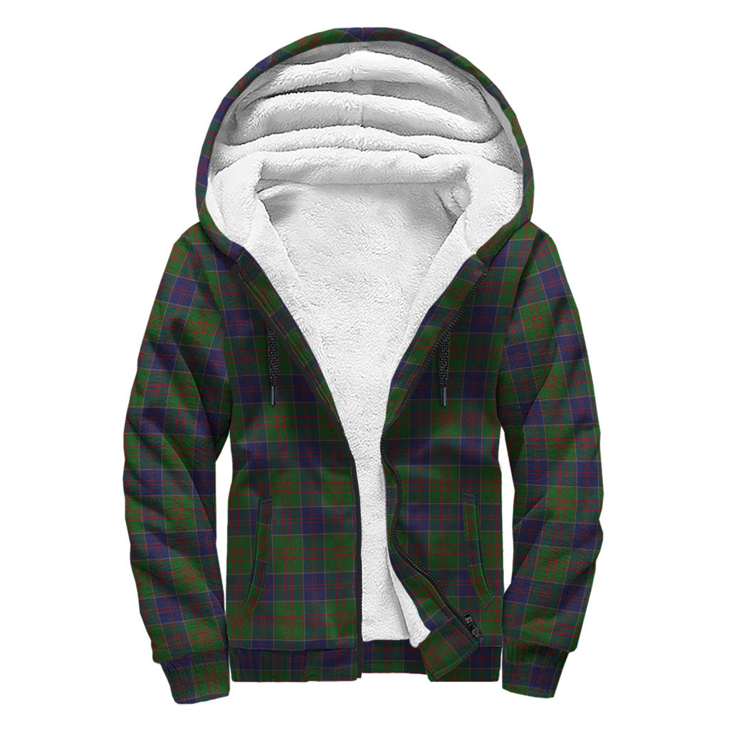 stewart-of-appin-hunting-tartan-sherpa-hoodie-with-family-crest