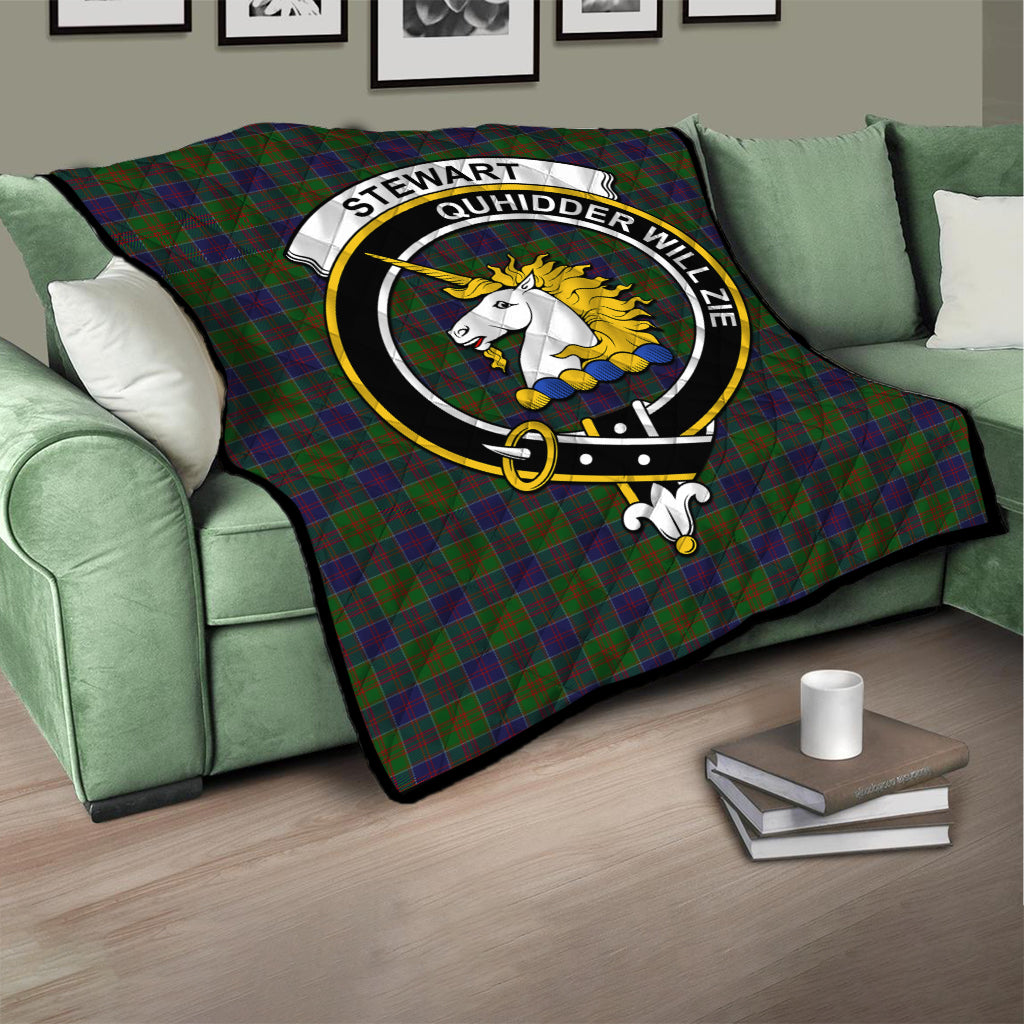stewart-of-appin-hunting-tartan-quilt-with-family-crest