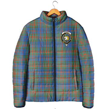 Stewart of Appin Hunting Ancient Tartan Padded Jacket with Family Crest