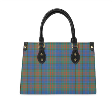 Stewart of Appin Hunting Ancient Tartan Leather Bag