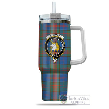 Stewart of Appin Hunting Ancient Tartan and Family Crest Tumbler with Handle