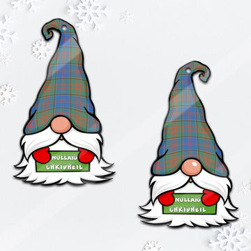 Stewart of Appin Hunting Ancient Gnome Christmas Ornament with His Tartan Christmas Hat