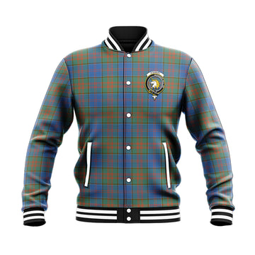 Stewart of Appin Hunting Ancient Tartan Baseball Jacket with Family Crest