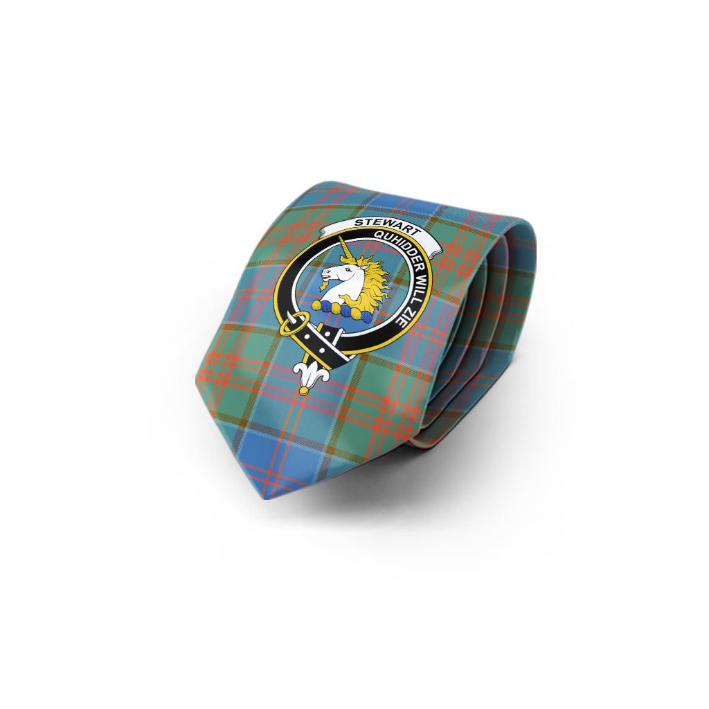 stewart-of-appin-hunting-ancient-tartan-classic-necktie-with-family-crest