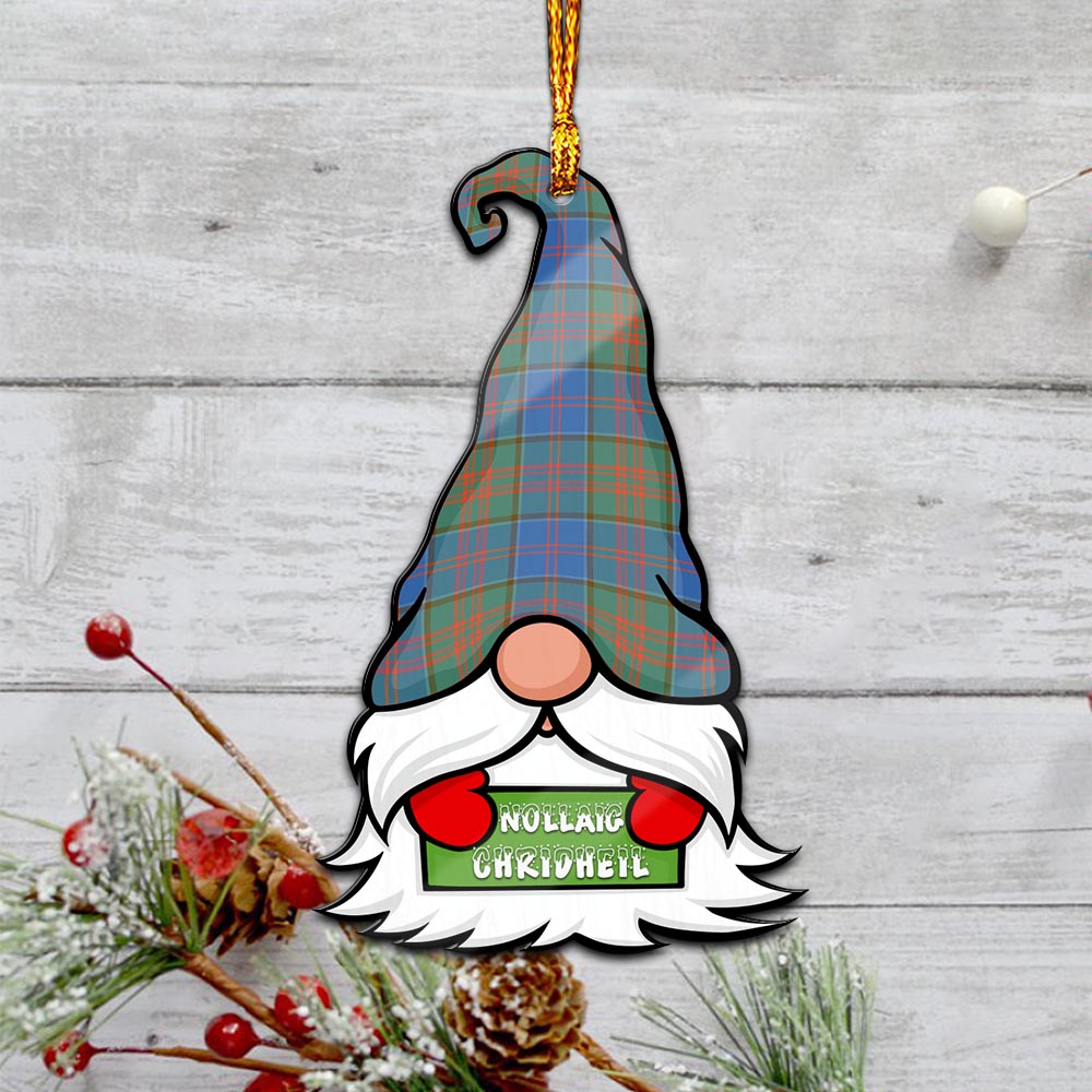 Stewart of Appin Hunting Ancient Gnome Christmas Ornament with His Tartan Christmas Hat - Tartanvibesclothing Shop