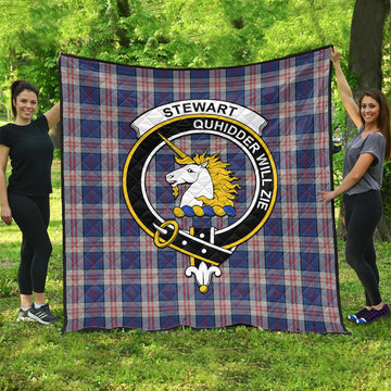 stewart-of-appin-hunting-dress-tartan-quilt-with-family-crest
