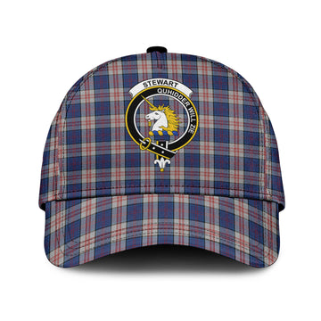 Stewart of Appin Hunting Dress Tartan Classic Cap with Family Crest