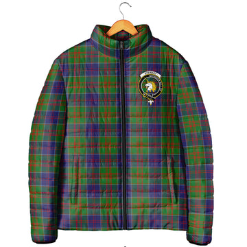 Stewart of Appin Hunting Modern Tartan Padded Jacket with Family Crest