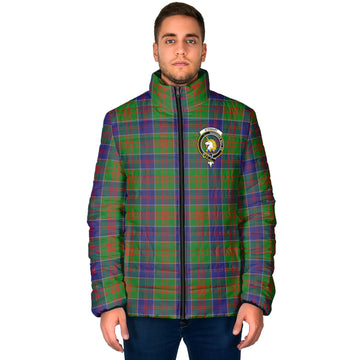 Stewart of Appin Hunting Modern Tartan Padded Jacket with Family Crest