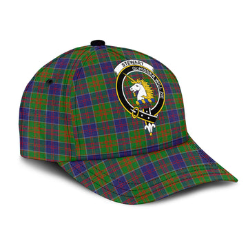 Stewart of Appin Hunting Modern Tartan Classic Cap with Family Crest