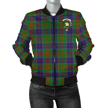 Stewart of Appin Hunting Modern Tartan Bomber Jacket with Family Crest