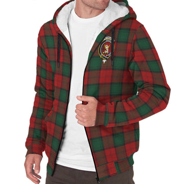 Stewart of Atholl Tartan Sherpa Hoodie with Family Crest