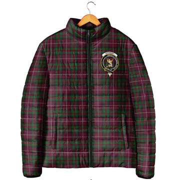 Stewart of Bute Hunting Tartan Padded Jacket with Family Crest