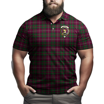 Stewart of Bute Hunting Tartan Men's Polo Shirt with Family Crest