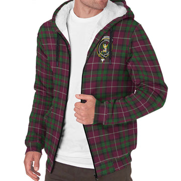Stewart of Bute Hunting Tartan Sherpa Hoodie with Family Crest
