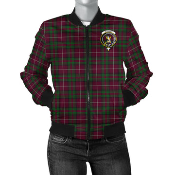 Stewart of Bute Hunting Tartan Bomber Jacket with Family Crest