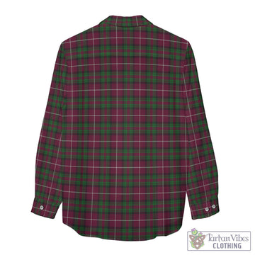 Stewart of Bute Hunting Tartan Womens Casual Shirt with Family Crest