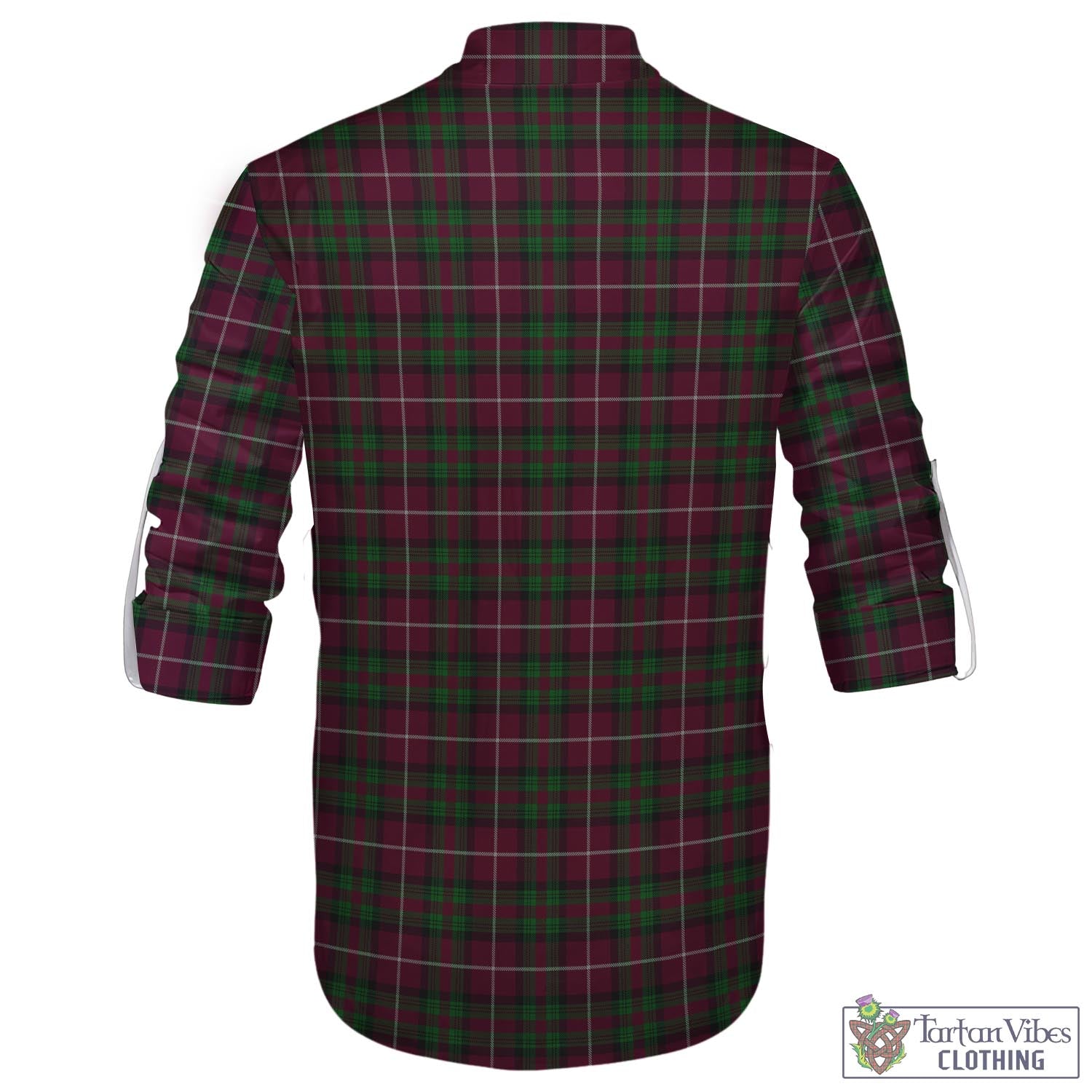 Tartan Vibes Clothing Stewart of Bute Hunting Tartan Men's Scottish Traditional Jacobite Ghillie Kilt Shirt