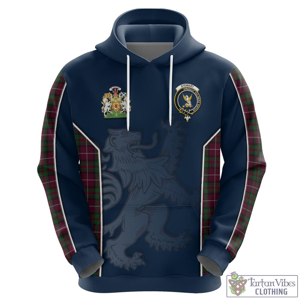 Tartan Vibes Clothing Stewart of Bute Hunting Tartan Hoodie with Family Crest and Lion Rampant Vibes Sport Style