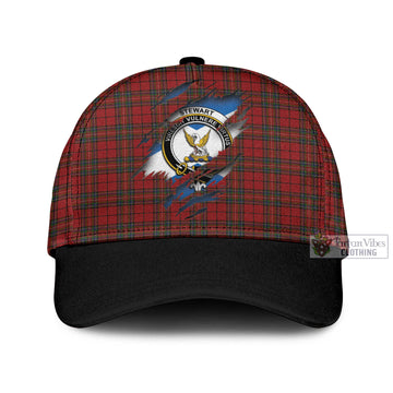 Stewart of Galloway Tartan Classic Cap with Family Crest In Me Style