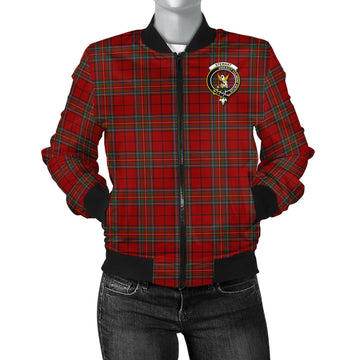 Stewart of Galloway Tartan Bomber Jacket with Family Crest