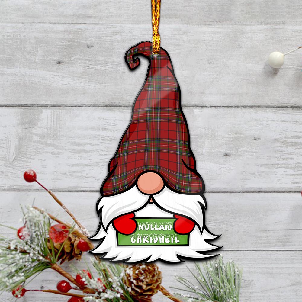 Stewart of Galloway Gnome Christmas Ornament with His Tartan Christmas Hat - Tartanvibesclothing Shop