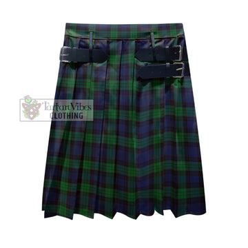 Stewart Old Tartan Men's Pleated Skirt - Fashion Casual Retro Scottish Kilt Style