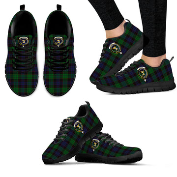 Stewart Old Tartan Sneakers with Family Crest