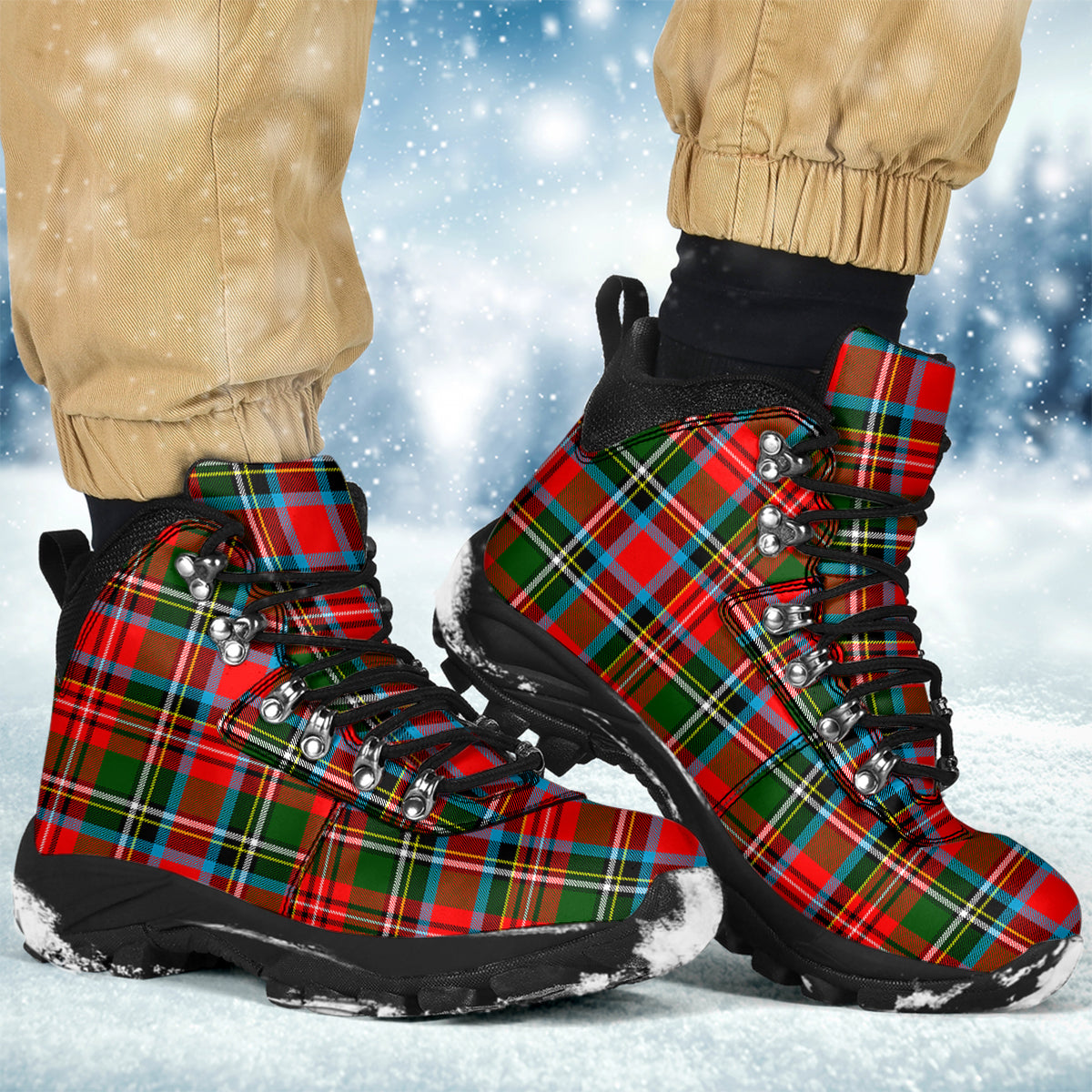 Stewart Royal Tartan Alpine Boots - Tartanvibesclothing