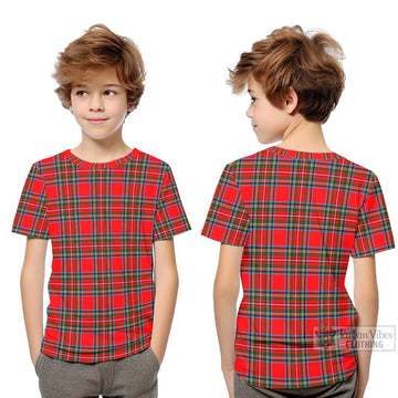 Stewart (Stuart) Tartan Kid T-Shirt Youth XL Size14 - Tartanvibesclothing Shop