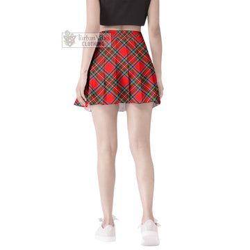 Stewart Royal Tartan Women's Plated Mini Skirt