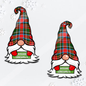 Stewart (Stuart) Gnome Christmas Ornament with His Tartan Christmas Hat