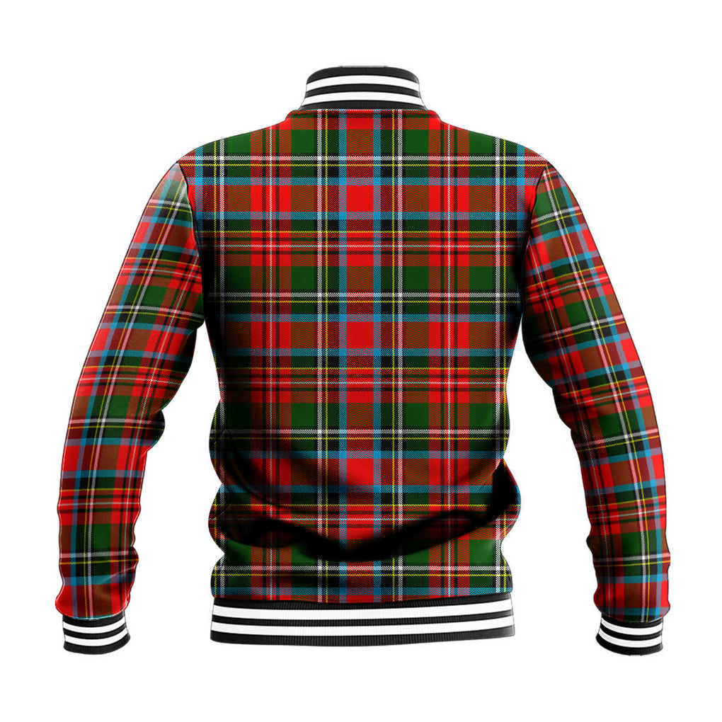 Stewart (Stuart) Tartan Baseball Jacket - Tartan Vibes Clothing