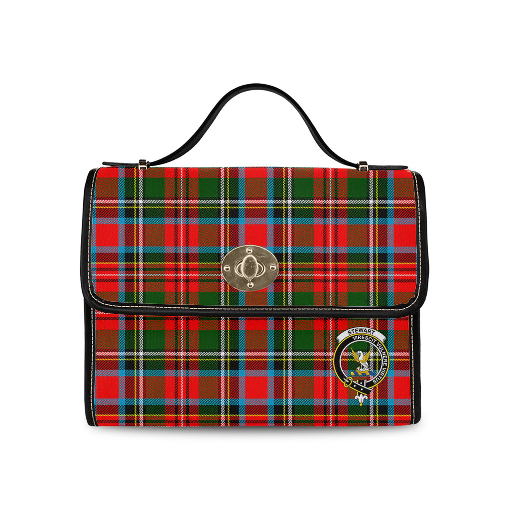 stewart-royal-tartan-leather-strap-waterproof-canvas-bag-with-family-crest