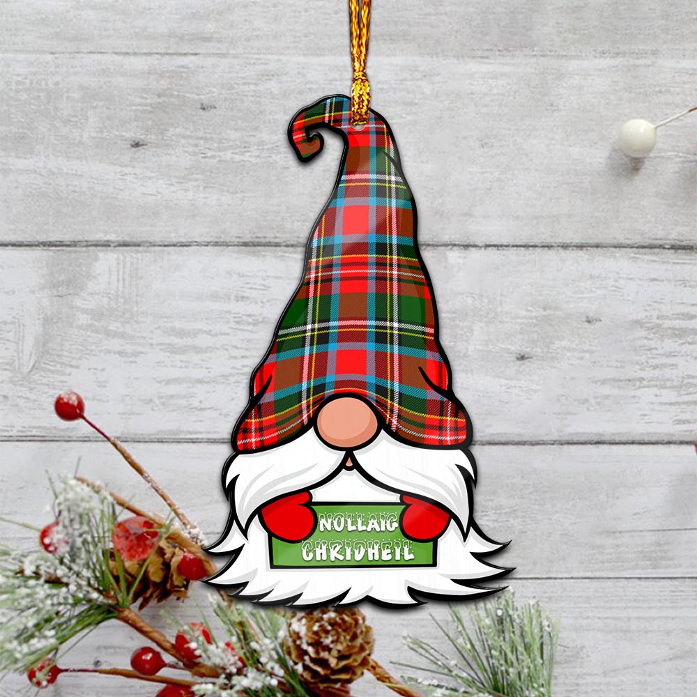 Stewart Royal Gnome Christmas Ornament with His Tartan Christmas Hat - Tartanvibesclothing Shop