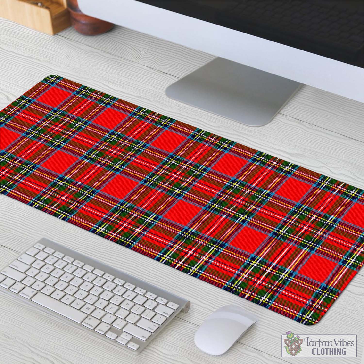 Tartan Vibes Clothing Stewart Royal Tartan Mouse Pad
