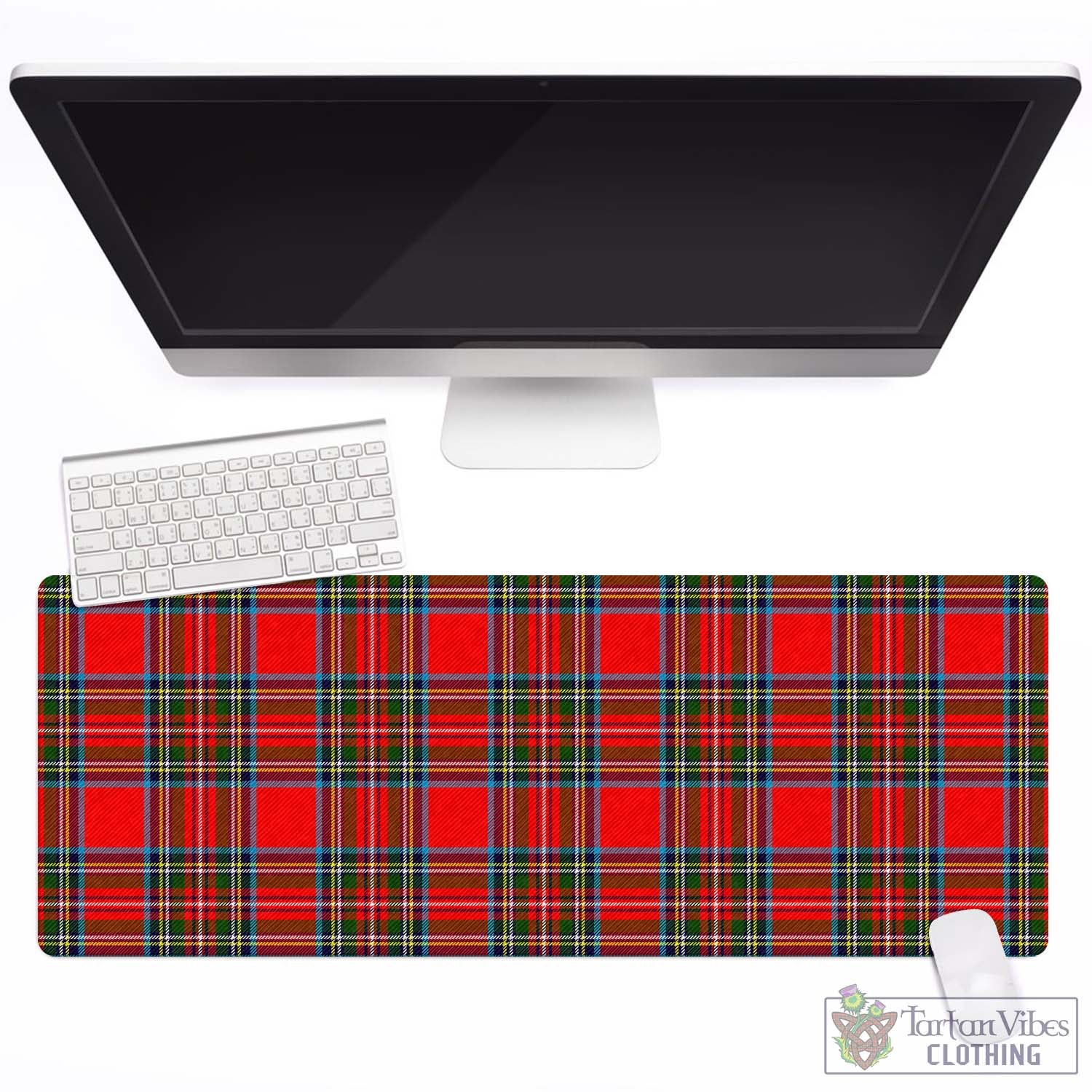 Tartan Vibes Clothing Stewart Royal Tartan Mouse Pad