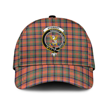 Stewart Royal Ancient Tartan Classic Cap with Family Crest
