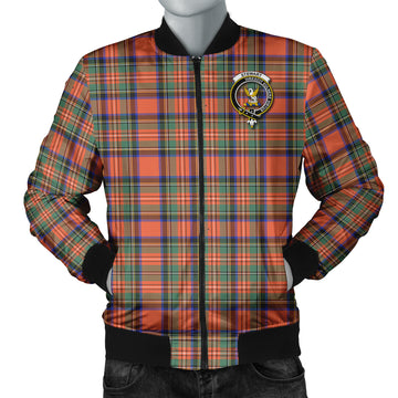 Stewart Royal Ancient Tartan Bomber Jacket with Family Crest