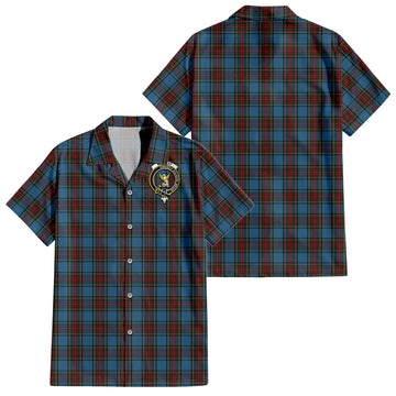 stewart-royal-blue-tartan-short-sleeve-button-down-shirt-with-family-crest
