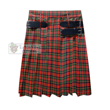 Stewart Royal Modern Tartan Men's Pleated Skirt - Fashion Casual Retro Scottish Kilt Style