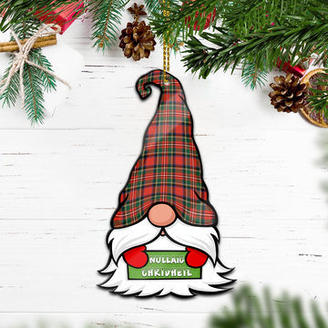 Stewart Royal Modern Gnome Christmas Ornament with His Tartan Christmas Hat