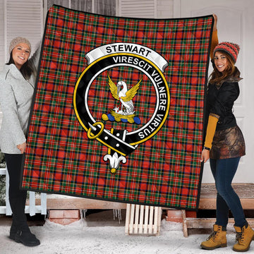 stewart-royal-modern-tartan-quilt-with-family-crest