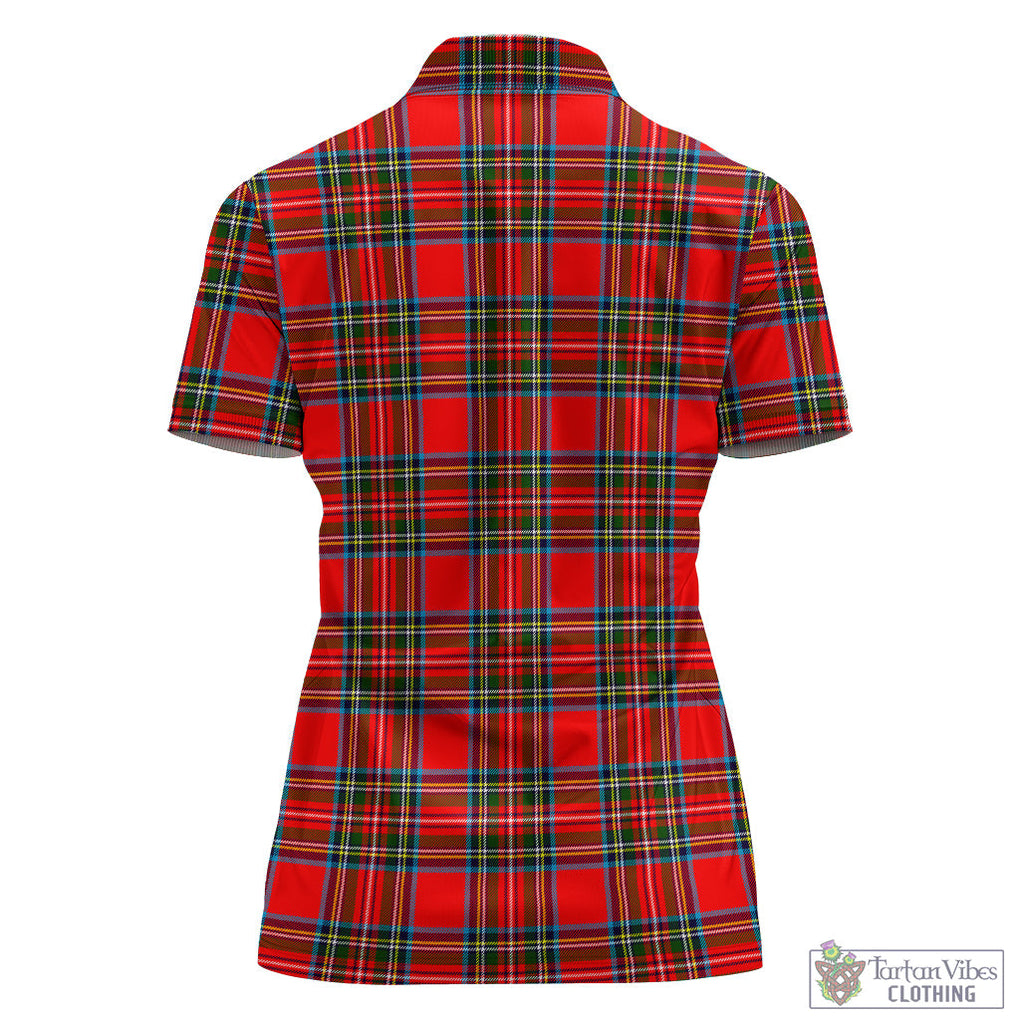 Stewart (Stuart) Tartan Polo Shirt For Women - Tartan Vibes Clothing