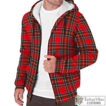 Stewart (Stuart) Tartan Sherpa Hoodie